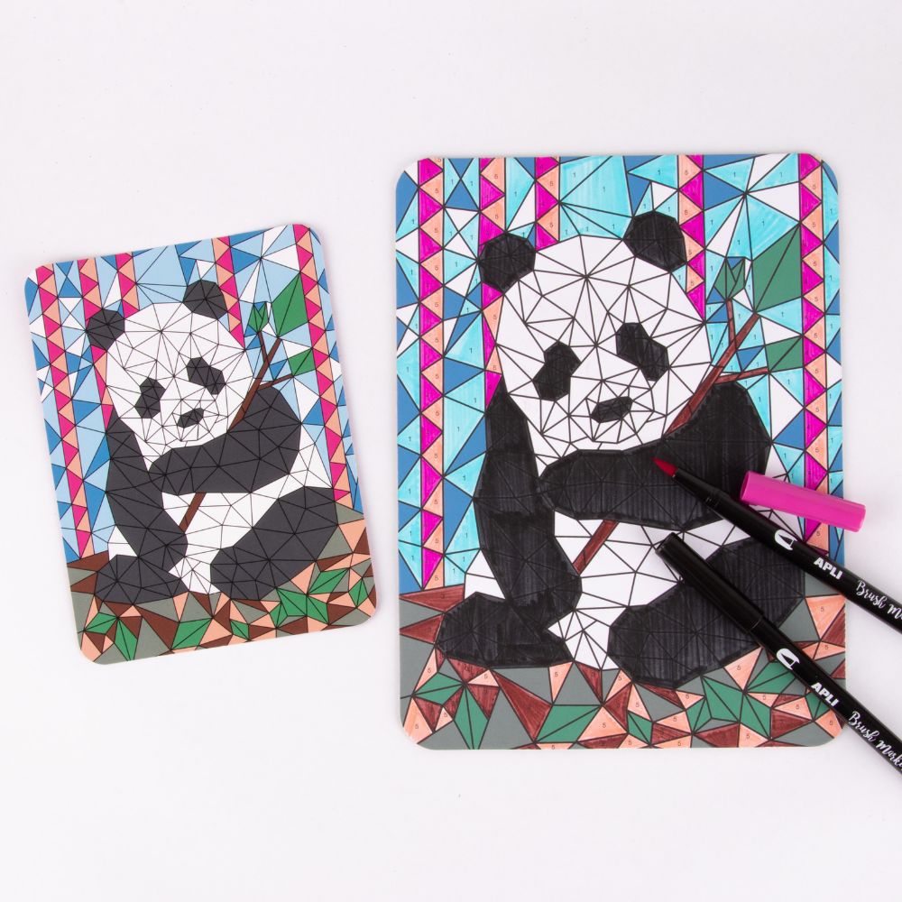 Set creativ Coloring by Numbers, Activitate educativă pentru copii, APLI, 5 ani+