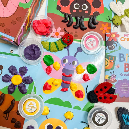 Set Creativ, Kit Senzorial Plastilină, Bitty Bugs, My Creative Box, 3 ani+