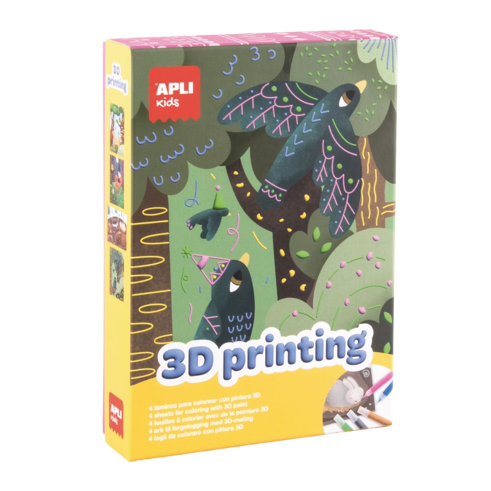 Set creativ APLI cu vopsea 3D și 5 culori