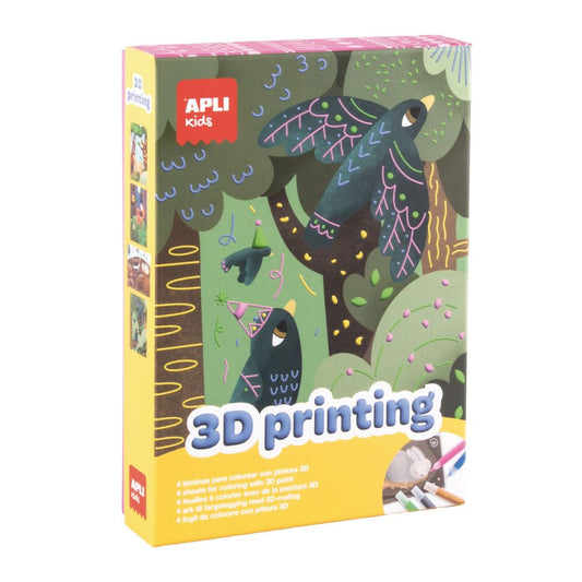 Set creativ APLI cu vopsea 3D și 5 culori
