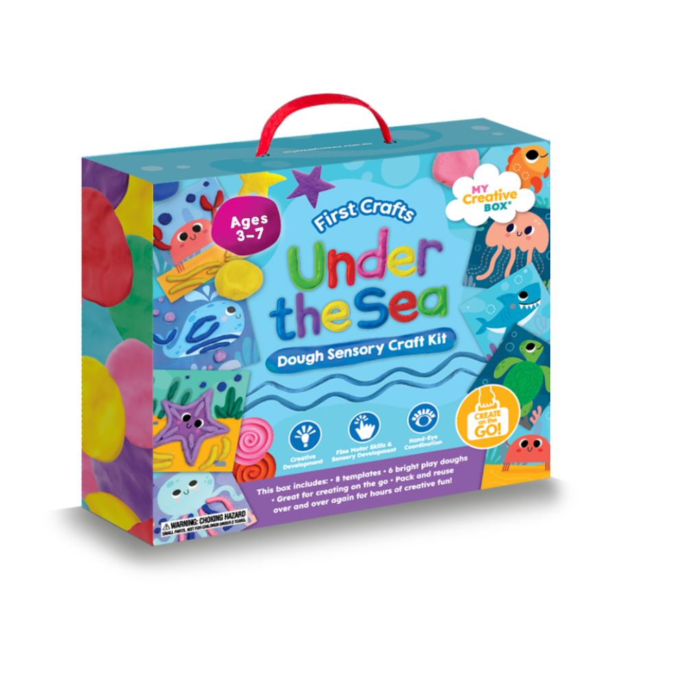Set Creativ, Kit Senzorial Plastilină, Lumea Subacvatică, My Creative Box, 3 ani+