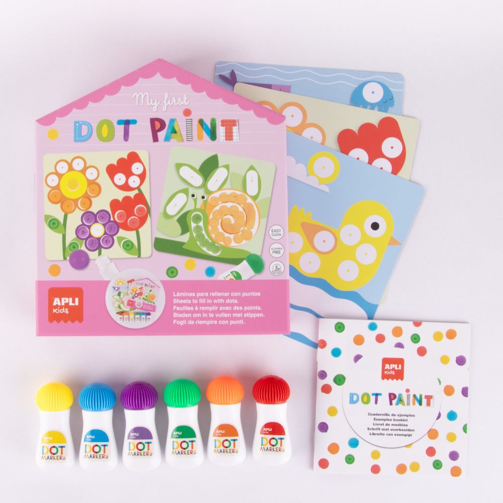Set creativ, Primele mele picturi cu degetul, APLI, 3 ani+
