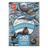 Set educativ cu 50 stickere detașabile cu animale marine, Ocean, APLI, 3 ani+