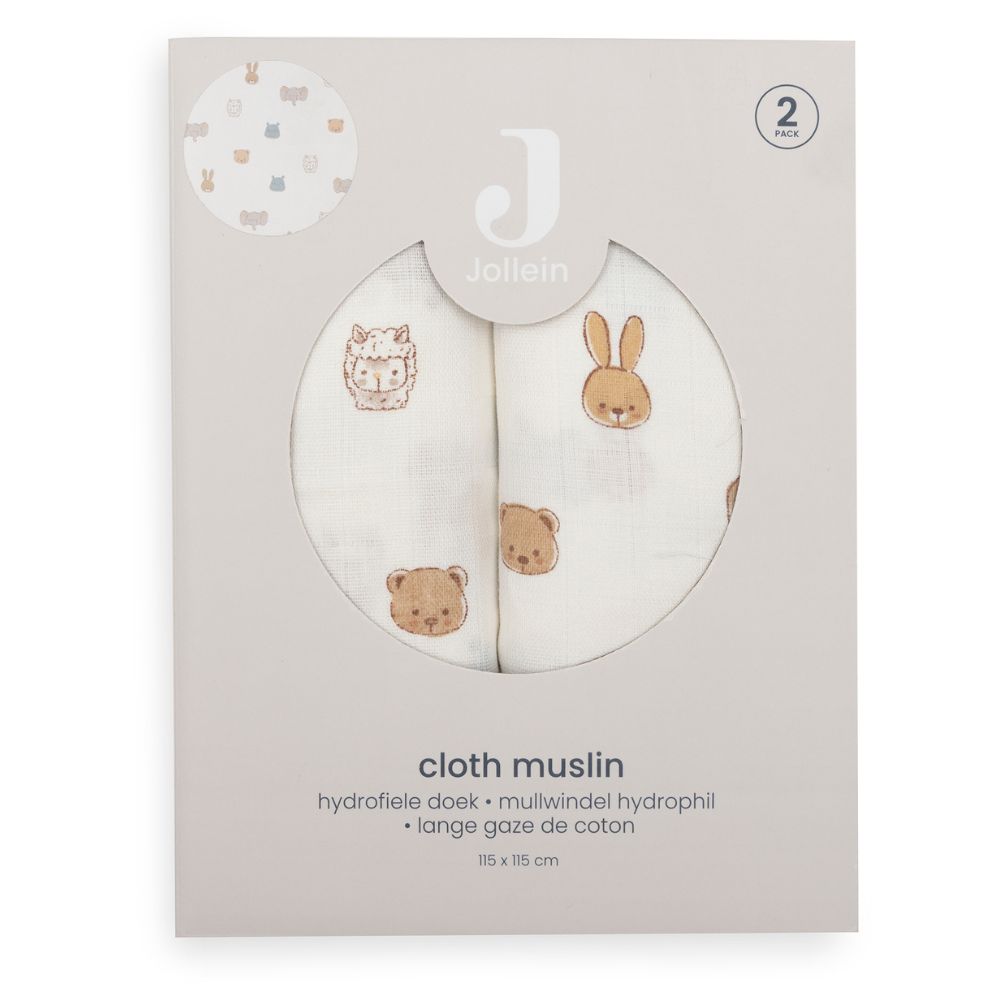 Detaliu al materialului din bumbac al muselinelor Jollies