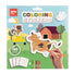 Set creativ de colorat cu 55 de stickere de colorat, Fermă, APLI, 4 ani+