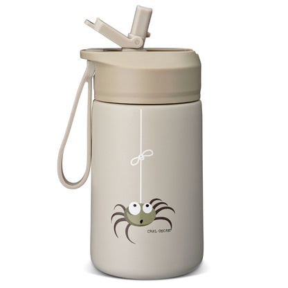 Sticlă apă copii STEELish Greige Spider 400 ml, Carl Oscar
