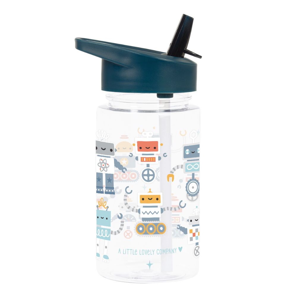 sticla de apa copii Tritan 450ml model ROBOTI A Little Lovely Company