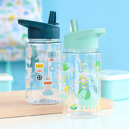 comparatie sticla copii Tritan 450ml vs inox 350ml 500ml jungle 