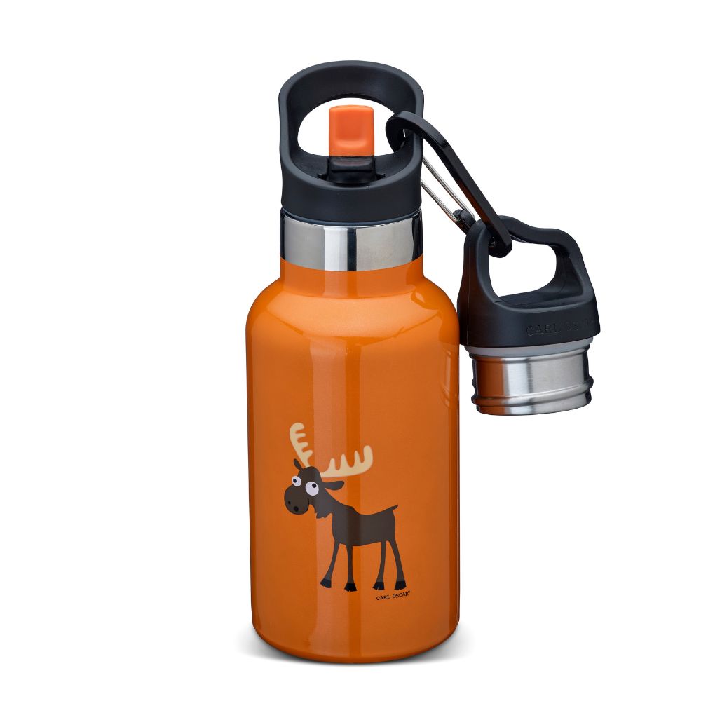 Sticlă apă copii inox, Orange Moose, 350 ml, Carl Oscar