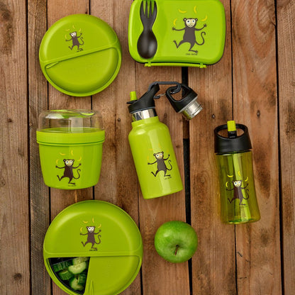 Sticlă apă copii inox, Lime Monkey, 350 ml, Carl Oscar
