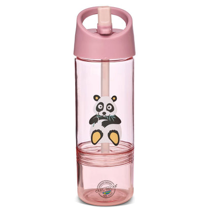 Sticlă apă copii 300ml+cupă 150ml, Pink Panda, Carl Oscar