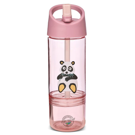Sticlă apă copii 300ml+cupă 150ml, Pink Panda, Carl Oscar