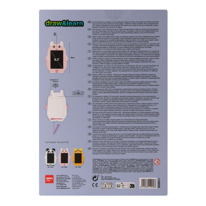 Tabletă grafică LCD pentru copii de scris și desenat, Iepuraș, APLI, 3 ani+