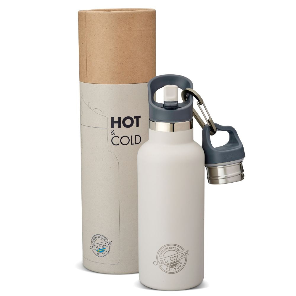 Sticlă termos TEMPflask Greige 500 ml, Carl Oscar