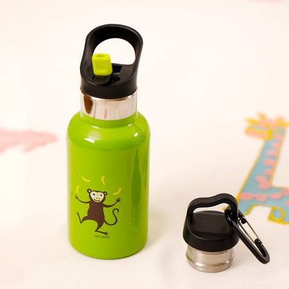 Sticlă apă copii inox, Lime Monkey, 350 ml, Carl Oscar