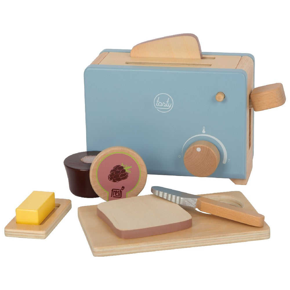 Toaster pâine din lemn, Small Foot, cu accesorii, 3 ani+