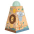 Turn de stivuire din lemn, Small Foot, Safari, 6 piese, 12 luni+
